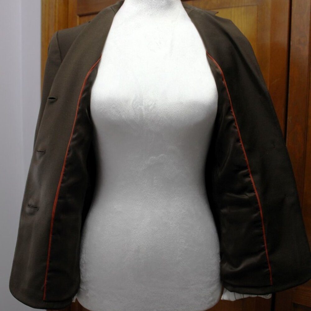 Brown Blazer, 3 Button Front, Talbots - image 8